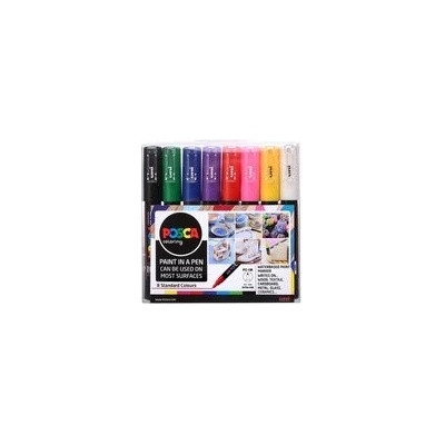 POSCA Sada akrylových popisovačov - mix farieb 8 ks