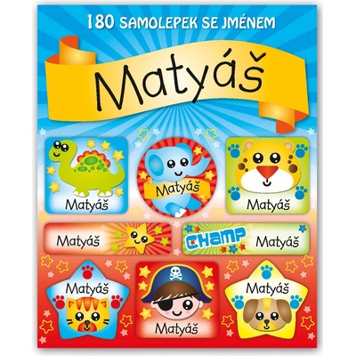 ARGUS Veselé nálepky samolepky se jménem Matyáš