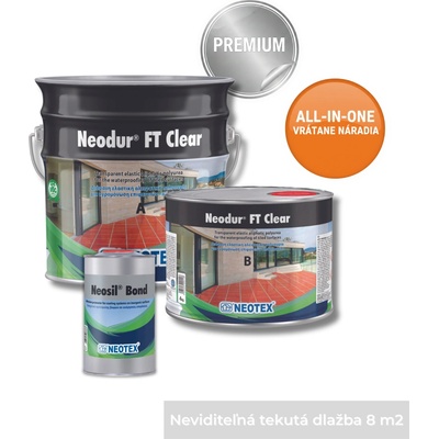 IZOLUJ.TO Zostava: Neviditeľná tekutá dlažba 8 m2 – PREMIUM (All-in-One s náradím)