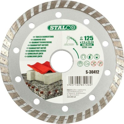 Stalco diamantový kotúč turbo 115 x 2,0 x 22,23 mm S-30411