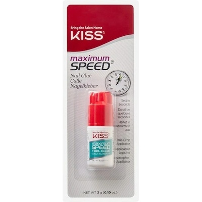 Kiss My Face Maximum Speed Nail Glue Lepidlo na nehty rychleschnoucí 3 g – Hledejceny.cz