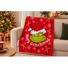 Jerry Fabrics Deka mikroflanel Grinch Merry Grinchmas