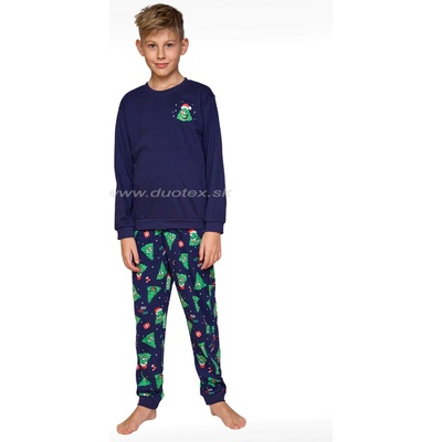 Cornette Young Boy 966/167 Christmas Tree tm.modrá