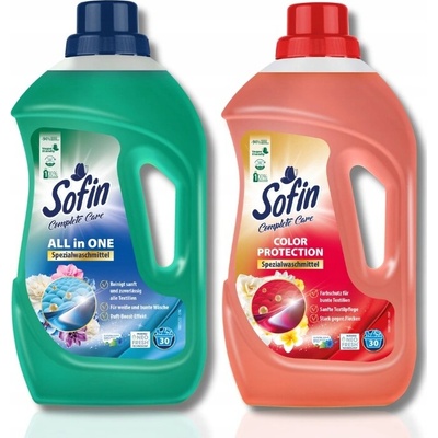 Sofin All in1 prací gel + prací gel Color 2 x 1,1 l