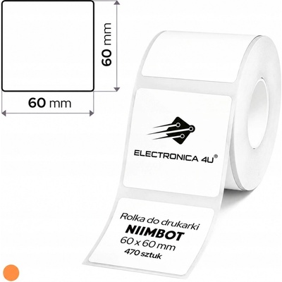Bílé samolepicí termo samolepky pro Niimbot K3 470 kusů