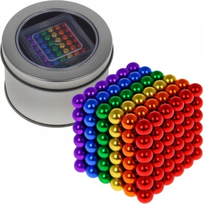 NEOCUBE magnetické guličky farebné 216ks 5mm