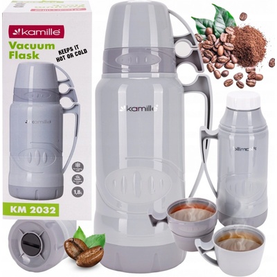 Kamille Termohrnek 1,8 l šedý