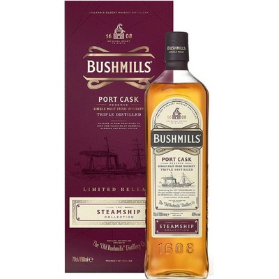 Bushmills Port Cask 40% 0,7 l (holá láhev)