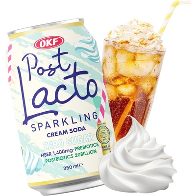 OKF PostLacto Zero Sugar Cream Soda Sparkling Drink 350 ml