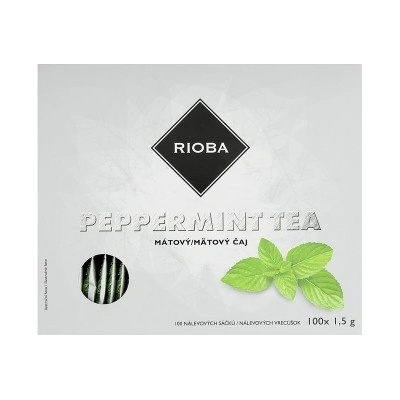 Rioba Peppermint Tea mátový čaj 100 x 1,5 g