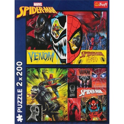 Trefl Marvel 2 x Spiderman ve dne v noci 200 dílků – Hledejceny.cz