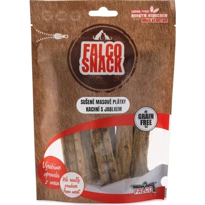 Falco Snack Sušené masové plátky kachní s jablkem 100 g