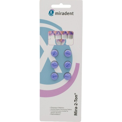 Miradent Mira-2-Ton tablety pro indikaci plaku 6 ks