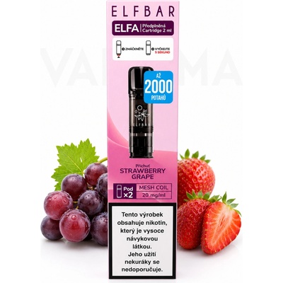 Elf Bar Elfa Strawberry Grape 20 mg 2Pack