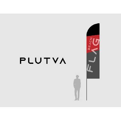 Vlajka EXPRES S, reklamný beachflag - tvar PLUTVA - 65x200cm Oceľ