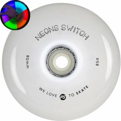 Powerslide Neons Switch LED 80mm 85A 4ks