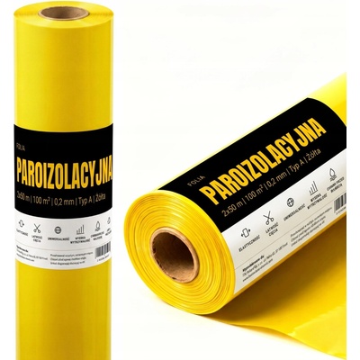 Parozábranná Fólie FOLIAREX 0,20 mm 2 m x 50 m 100 m² žlutá