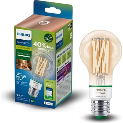 Philips WiZ tunable 8720169241435 LED inteligentná žiarovka 4,3W E27 900lm 2700/4000K