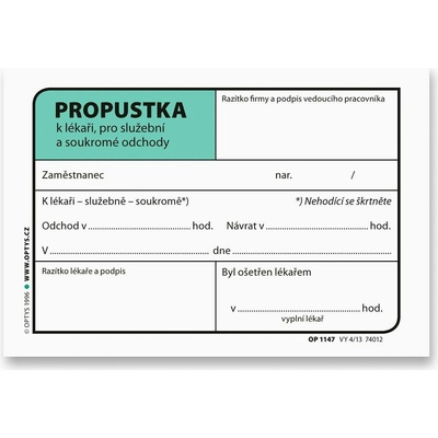 Optys 1147 Propustka A7 – Hledejceny.cz