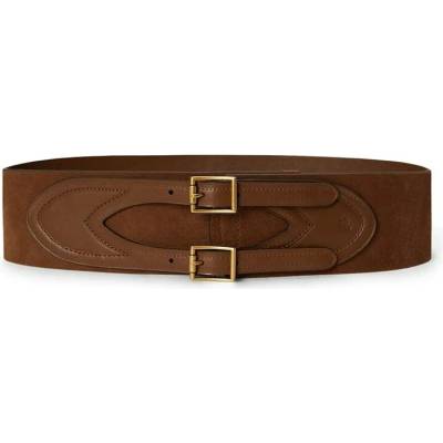 Lauren Ralph Lauren pásek dámský kožený 412P11811 hnědá