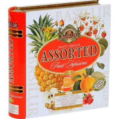 Basilur Fruit Infusions Book Fruity Delight plech 32 x 1,8 g