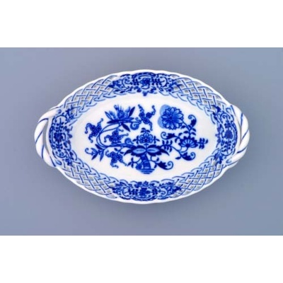 cibulový porcelán originálny cibulák Dubí Cibulák košík prelamovaný 17 cm