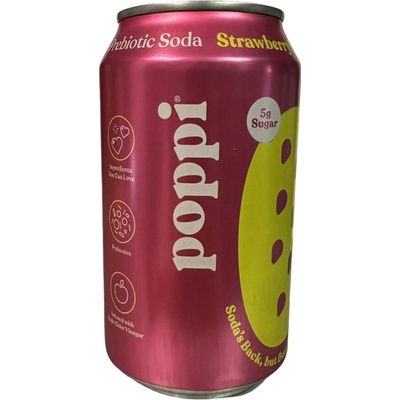 Poppi jahoda a citron 355 ml