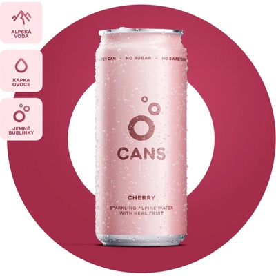 Cans Sycená voda s příchutí višně a třešně 330 ml