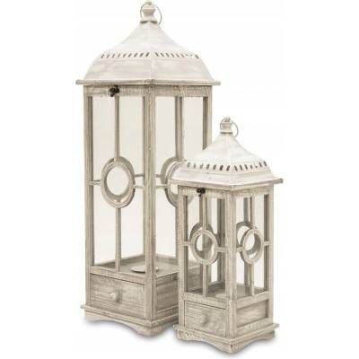 Lucerna Artpol dřevo, sklo 88 cm