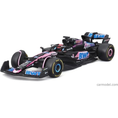 Bburago Alpine F1 A524 Team Bwt Alpine N 31 Season 2024 Esteban Ocon With Pilot And Showcase Černá Modrá Růžová 1:43