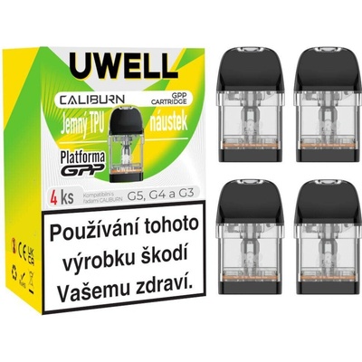 Uwell Caliburn GPP ALPHA cartridge 2ml 0,6 ohm 4Pack