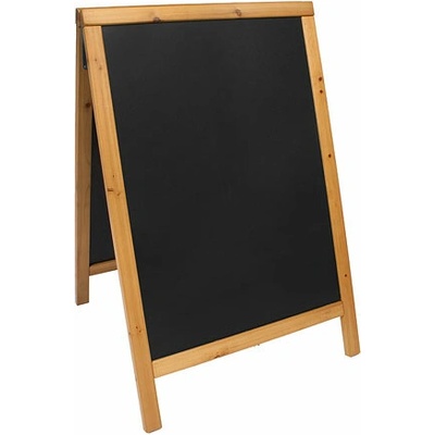 CONTACTO Tabuľa v drevenom ráme vo farbe teak, 550 x 850 mm | 7695/083