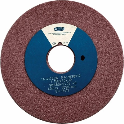 Tyrolit 98A60K9V40 Brúsny kotúč 150 x 20 x 32 mm 60 T417226
