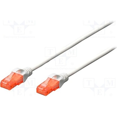 Digitus DK-1617-0025/WH Patch U/UTP Cat 6 RJ45 vidlice z obou stran lanko Cu