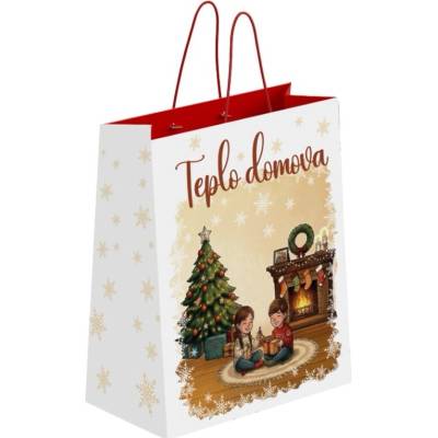 Emocio Taška dárková 180x80x230 mm Teplo domova, barevná 46597 – Hledejceny.cz