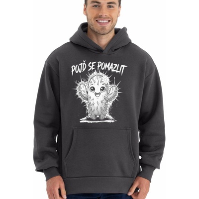 Pojď se pomazlit bílý potisk mikina OVERSIZE unisex NOVINKA – Hledejceny.cz