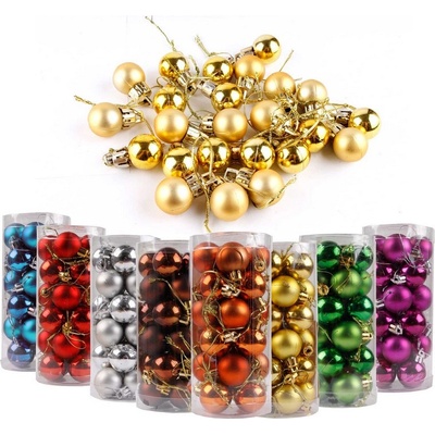 Linder Exclusiv Vianočné gule ø 3cm - set 24 ks LE-99831 - Tm.zelená LE-99831