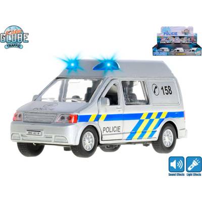 Kids Globe Mikro trading Traffic Policie na zpětný chod 14 cm