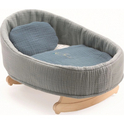 Djeco Kolébka pro panenky Rocking cradle Blue Dream