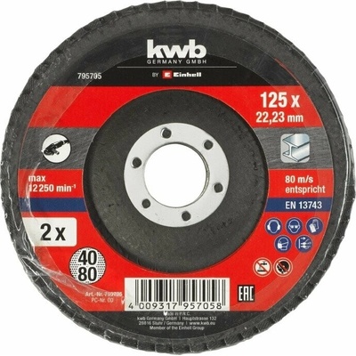 Einhell Příslušenství úhlové brusky 2 Abr. Flap discs 125 40/80