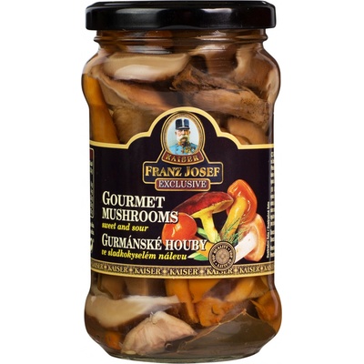 Franz Josef Kaiser Gourmet houby ve sladkokyselém nálevu 314 ml 280 g – Hledejceny.cz