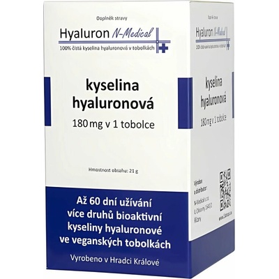 Hyaluron N-Medical 100% kyselina hyaluronová 60 kapsúl