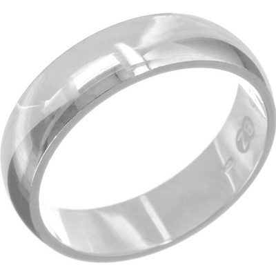 Argento Strieborný prsteň obrúčka 72759