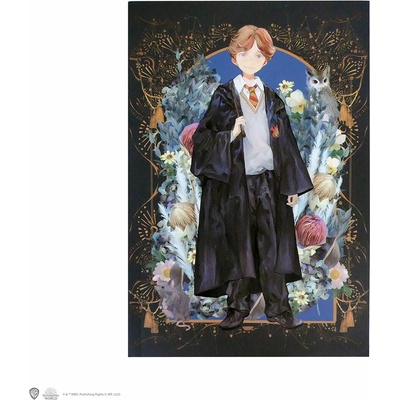 Moriarty Art Project Sešit černý s portrétem Rona Weasleyho Harry Potter