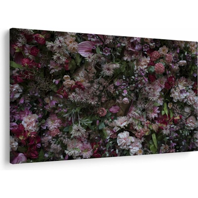 Obraz - Kvetinový múr, jednodielne 120x80 cm