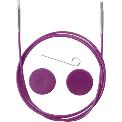 Fialové vymeniteľné lanko KnitPro 100cm