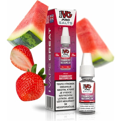 IVG Pro Salts Strawberry Watermelon 10 ml 10 mg
