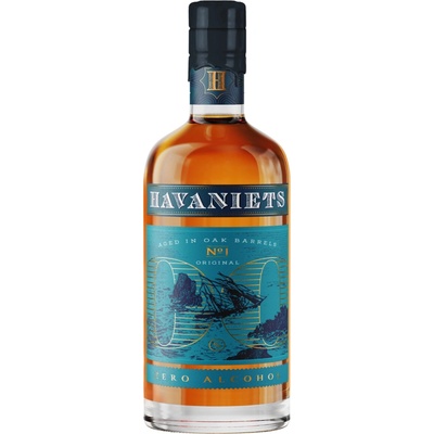 NIETS Havaniets Original 5 měsíců nealkoholický tmavý destilát 0,0% 0,5 l (holá láhev)