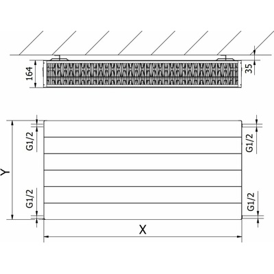 Mexen CL33 W433L-060-100-66 600 mm x 1000 mm antracit