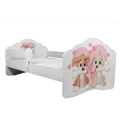 ADRK Furniture Casimo Two Dogs s matrací a zábranou